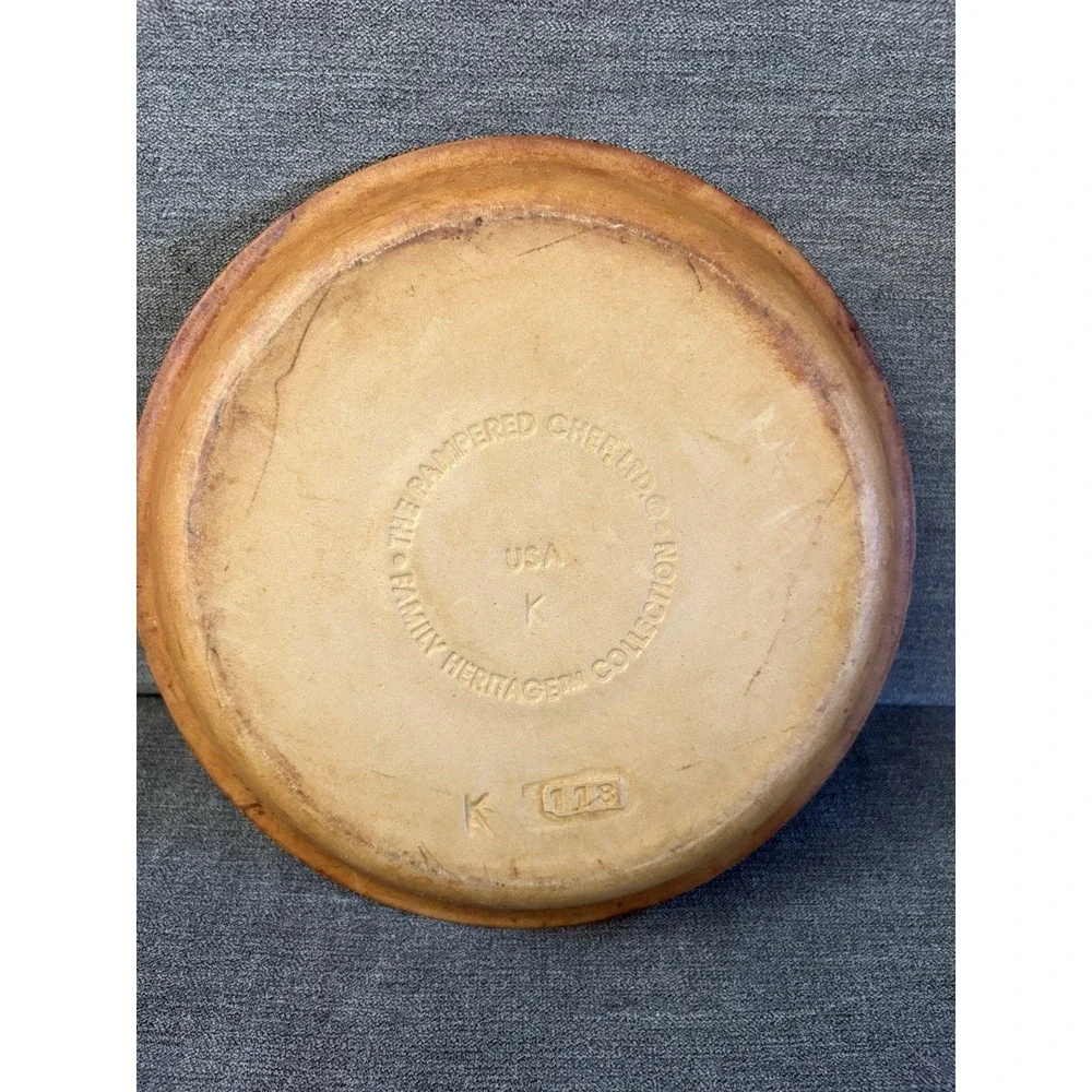 The Pampered Chef Family Heritage Collection‎ Stoneware Pie Plate K 118 Baking